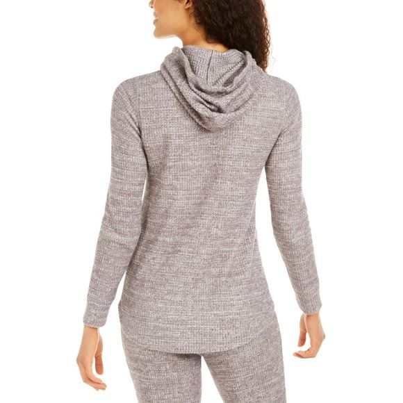 Ideology Womens Waffle Knit Zip Hoodie X-Small - Picture 3 of 3